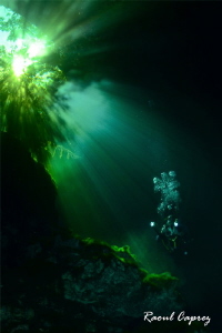Cenote atmosphere by Raoul Caprez 
